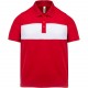 Polo Manches Courtes enfant, Couleur : Sporty Red / White, Taille : 4 / 6 Ans