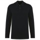 Polo Supima® Manches Longues Homme, Couleur : Black, Taille : S