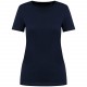 T-Shirt Supima® Col Rond Manches Courtes Femme, Couleur : Deep Navy, Taille : XS