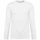 T-Shirt Supima® Col Rond Manches Longues Homme, Couleur : White, Taille : S