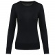 Pull Supima® Col Rond  Femme, Couleur : Black, Taille : XS