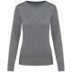Pull Supima® Col Rond  Femme, Couleur : Grey Heather, Taille : XS