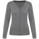 Cardigan Supima® Femme, Couleur : Grey Heather, Taille : XS