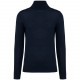Pull Mérinos Col Roulé Homme, Couleur : Deep Navy, Taille : S
