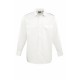 Chemise Homme Manches Longues Pilote, Couleur : White (Blanc), Taille : XXL