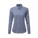 Chemise Vichy Gros Carreaux, Couleur : Navy / White, Taille : XS