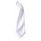 Cravate Satin, Couleur : White (Blanc)