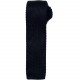 Cravate fine tricotée, Couleur : Black (Noir)