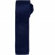 Cravate fine tricotée, Couleur : Navy (Bleu Marine)