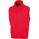Gilet micro polaire, Couleur : Red (Rouge), Taille : 3XL