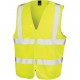 Gilet de sécurité zippé, Couleur : Fluorescent Yellow, Taille : S / M