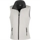 Bodywarmer Softshell Femme Printable, Couleur : White / Black, Taille : XS