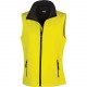 Bodywarmer Softshell Femme Printable, Couleur : Yellow / Black, Taille : XS