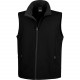 Bodywarmer Softshell Homme Printable, Couleur : Black / Black, Taille : S