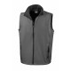 Bodywarmer Softshell Homme Printable, Couleur : Charcoal / Black, Taille : S
