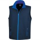 Bodywarmer Softshell Homme Printable, Couleur : Navy / Royal, Taille : S