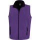 Bodywarmer Softshell Homme Printable, Couleur : Purple / Black, Taille : S