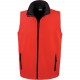 Bodywarmer Softshell Homme Printable, Couleur : Red / Black, Taille : S