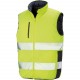 Bodywarmer de sécurité réversible, Couleur : Fluorescent Yellow / Navy, Taille : 3XL