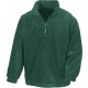 Polaire Col Zippé : Active Fleece Top, Couleur : Forest Green, Taille : S