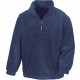 Polaire Col Zippé : Active Fleece Top, Couleur : Navy (Bleu Marine), Taille : S