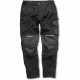Pantalon de Travail Slim Softshell, Couleur : Black (Noir), Taille : S