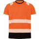 T-Shirt de Sécurité Recyclé, Couleur : Orange / Black, Taille : S / M