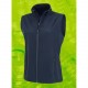 Bodywarmer Softshell Femme Recyclé, Couleur : Navy, Taille : XS