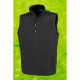 Bodywarmer Softshell Homme Recyclé, Couleur : Black, Taille : S
