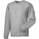 SWEAT-SHIRT HEAVY DUTY COL ROND, Couleur : Light Oxford, Taille : 3XL