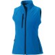 Bodywarmer Softshell Femme, Couleur : Azur Blue, Taille : S