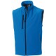 Bodywarmer Softshell Homme, Couleur : Azur Blue, Taille : S