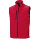 Bodywarmer Softshell Homme, Couleur : Classic Red, Taille : S