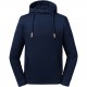 Sweat à Capuche Col Montant Pure Organic, Couleur : French Navy, Taille : XS