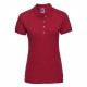 Polo Stretch Femme, Couleur : Classic Red, Taille : L