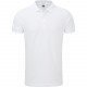 Polo Stretch Homme, Couleur : White (Blanc), Taille : 3XL