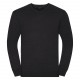 PULLOVER HOMME COL V, Couleur : Charcoal Marl, Taille : S