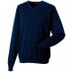 Pullover Homme Col V, Couleur : French Navy, Taille : S