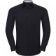 Chemise Ultimate Stretch Manches Longues, Couleur : Black / Oxford Grey / Convoy Grey, Taille : 3XL