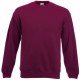 Sweat-Shirt Col Rond Classic, Couleur : Burgundy, Taille : XXL
