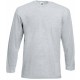 T-SHIRT HOMME MANCHES LONGUES VALUEWEIGHT (61-038-0), Couleur : Heather Grey, Taille : 3XL