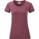 T-Shirt Femme Valueweight (61-372-0), Couleur : Heather Burgundy, Taille : XS