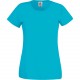 T-shirt Femme Original-T (Full Cut 61-420-0), Couleur : Azur Blue, Taille : XS