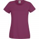 T-shirt Femme Original-T (Full Cut 61-420-0), Couleur : Burgundy, Taille : XS