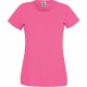 T-shirt Femme Original-T (Full Cut 61-420-0), Couleur : Fuschia, Taille : XS