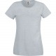 T-shirt Femme Original-T (Full Cut 61-420-0), Couleur : Heather Grey, Taille : XS