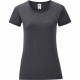 T-Shirt Femme Iconic-T, Couleur : Dark Heather Grey, Taille : L