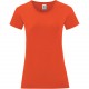 T-Shirt Femme Iconic-T, Couleur : Flame, Taille : L