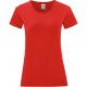 T-Shirt Femme Iconic-T, Couleur : Red (Rouge), Taille : L