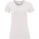 T-Shirt Femme Iconic-T, Couleur : Blanc, Taille : L